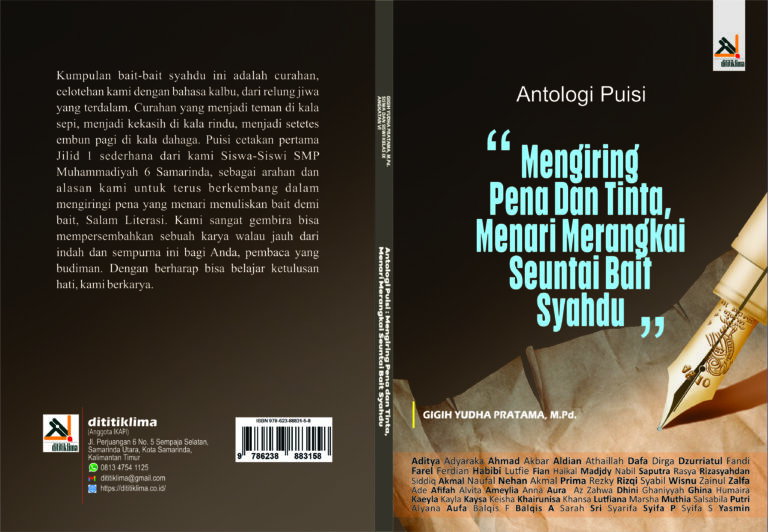 Antologi Puisi : MENGIRING PENA DAN TINTA, MENARI MERANGKAI SEUNTAI BAIT SYAHDU